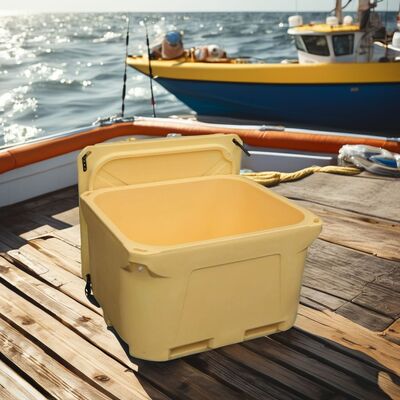 1000L Rotomolded Koelbox met LLDPE Materiaal en PU Schuim Isolatie voor Industriële Visopslag