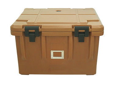 80L Geïsoleerde Voedseltransportbox met Wielen, Rotomolded Catering Container voor Grootschalige Evenementen