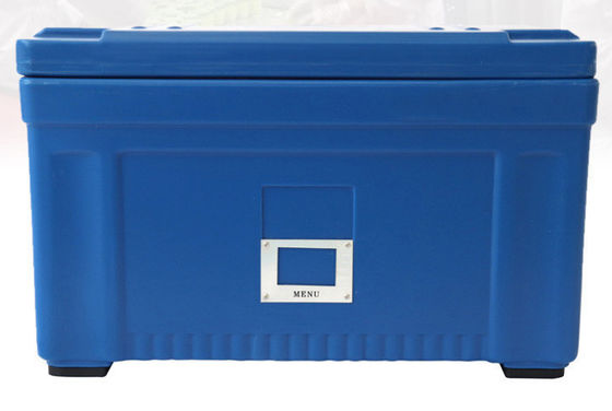 45L geïsoleerde voedseltransportbox met nylon handvat, afneembaar deksel LLDPE rotatiegegoten cateringcontainer