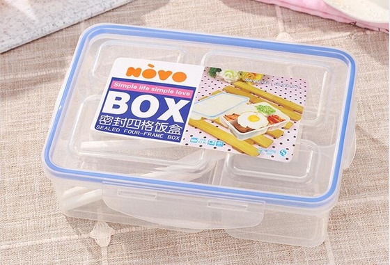 Van de Lunchcontainers van de voedselrang pp de Opnieuw te gebruiken Plastic Lichtgewicht Draagbare Leuke Verdeler