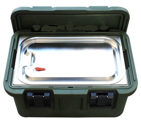 33L de geïsoleerde Containers van het Voedselvervoer GN Pan With Seal Carrier