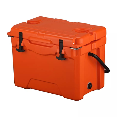Duurzaam 25L Rotomoulded Product Rolling Ice Chest voor buitengebruik en levering