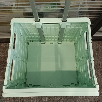 Plastic het Boodschappenwagentje Vouwbare Karretjes van supermarktseat met Handvatwielen
