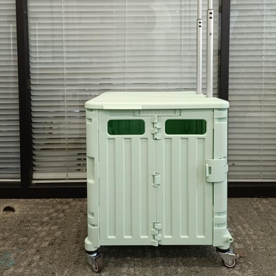 Plastic het Boodschappenwagentje Vouwbare Karretjes van supermarktseat met Handvatwielen