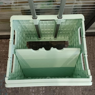 Plastic het Boodschappenwagentje Vouwbare Karretjes van supermarktseat met Handvatwielen