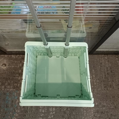 Plastic het Boodschappenwagentje Vouwbare Karretjes van supermarktseat met Handvatwielen