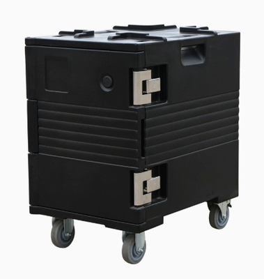 Vierwiel 120L Rotomolded Thermal Food Transport Container Afneembare Deksel Bulk Catering Geïsoleerde Doos