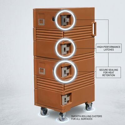 Voedselpan Warmer en koeler 55L Dual-Mode Thermo-elektrische geïsoleerde drager Actieve temperatuurcontrole DC