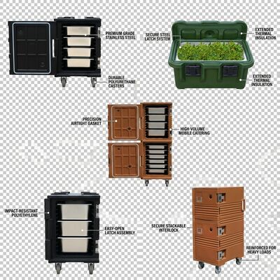 Catering Food Pan Carrier 65L Top-loading geïsoleerde thermische doos voor professionele evenement banket service