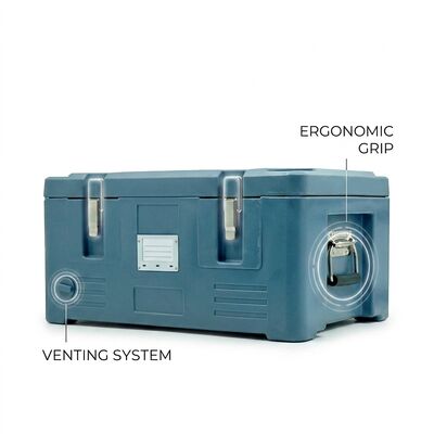 140L Geïsoleerde Food Pan Carrier Heavy Duty Bakplaat Compatibel Catering Thermisch Transport