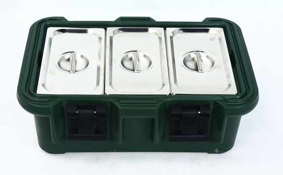 Overhead Loading 30L Geïsoleerde Voedselpan Carrier Rotomolded Transport Container Compatibel met GN 1/1 Pannen