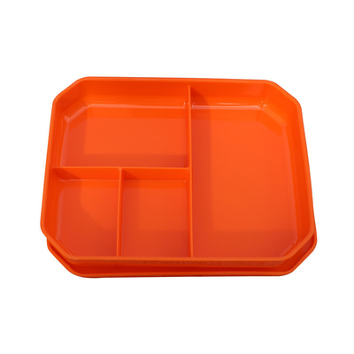 Dienbladen van de kinderen de Opnieuw te gebruiken Plastic Lunch voor zich Sociale Groepen het Richten