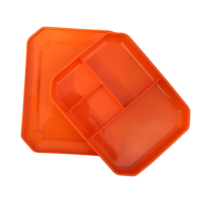 Dienbladen van de kinderen de Opnieuw te gebruiken Plastic Lunch voor zich Sociale Groepen het Richten