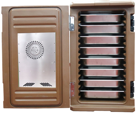 Mobiele Front Loading Insulated Food Pan-Drager 120L