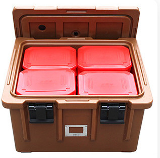 110L de geïsoleerde Containers van het Voedselvervoer voor de Doos van de Ladingslunch met Wielen