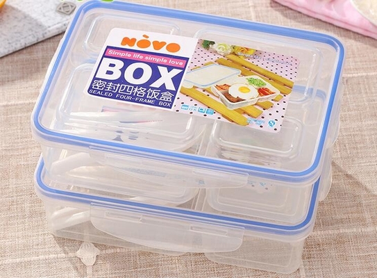 Van de Lunchcontainers van de voedselrang pp de Opnieuw te gebruiken Plastic Lichtgewicht Draagbare Leuke Verdeler