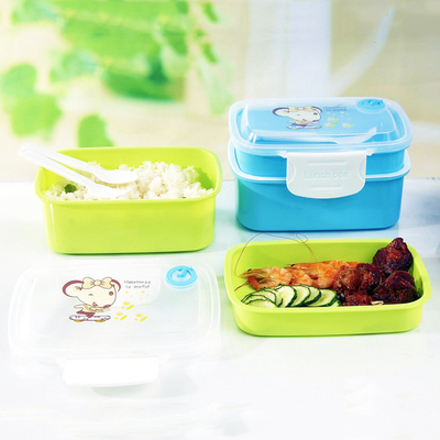 Rechthoekige Opnieuw te gebruiken Plastic Lunchcontainers, Opnieuw te gebruiken Meeneem het Voedselcontainers van 1L