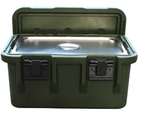 33L de geïsoleerde Containers van het Voedselvervoer GN Pan With Seal Carrier