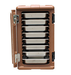 120L de Pannen van Front Loading Rotomoulded Products GN isoleerden Hete Doos met Wielen