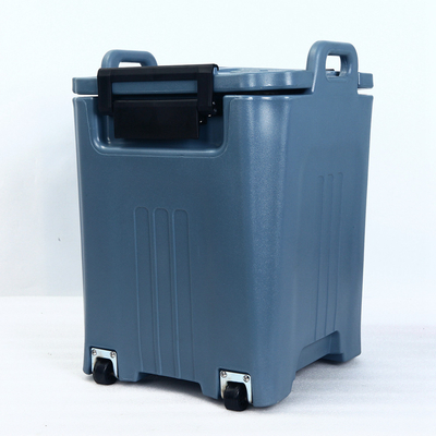 De geïsoleerde Vierkante Containers van het Soepvervoer 45L met Wielen